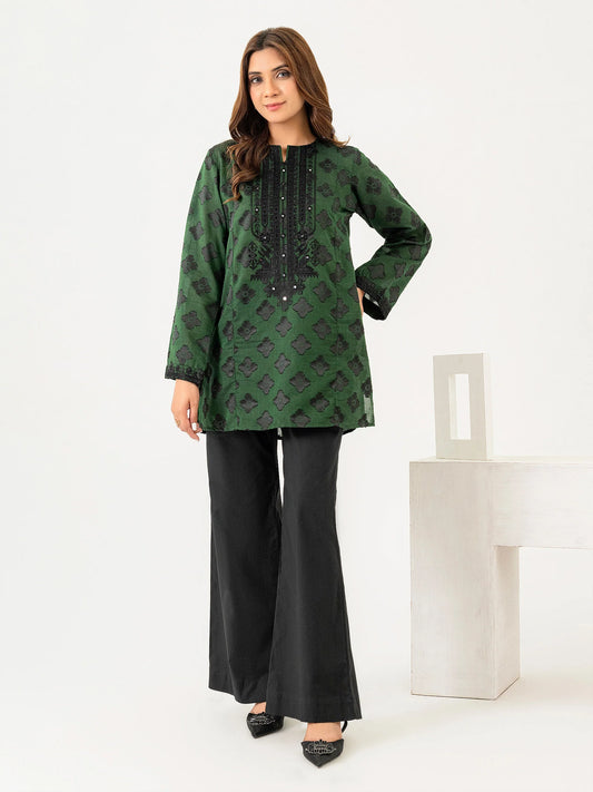 Jacquard Top-Embroidered